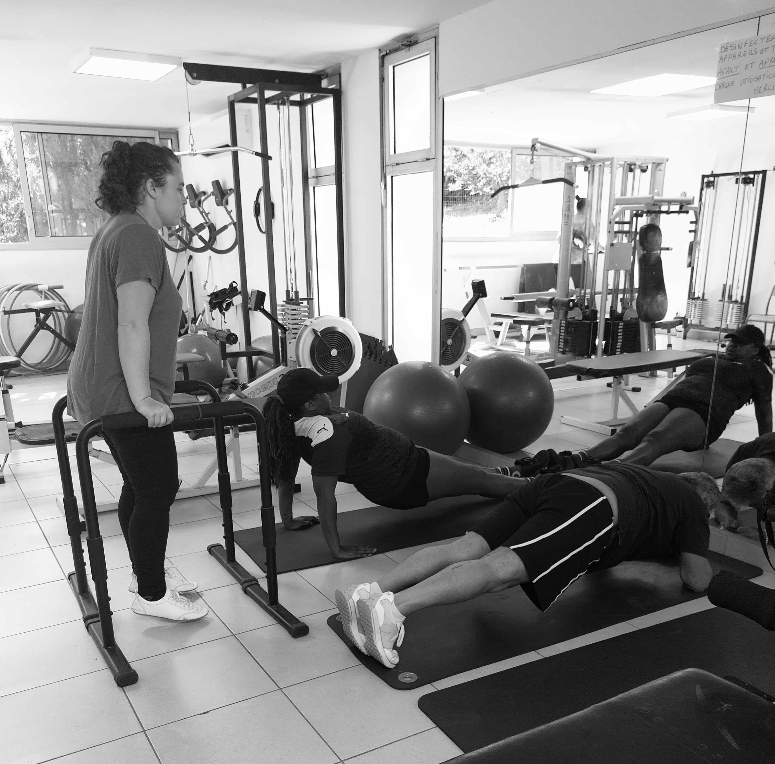 Groupe en activité physique adaptée